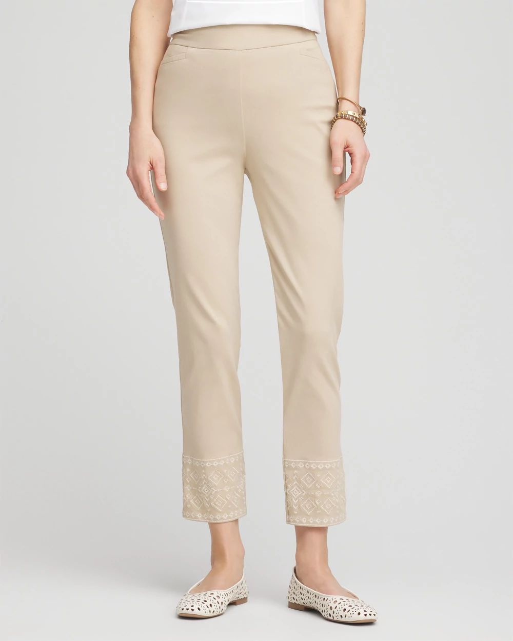 Brigitte Lurex Jacquard Ankle Pants | Chico's Brigitte Lurex Jacquard Ankle Pants | Chico's